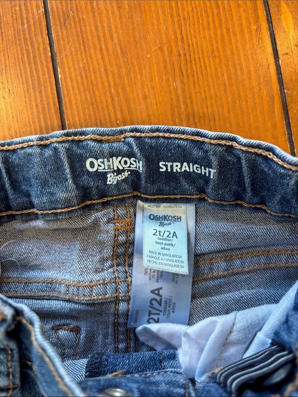 OshKosh B'gosh Classic Straight Leg Jeans in Denim Blue Boys 2T